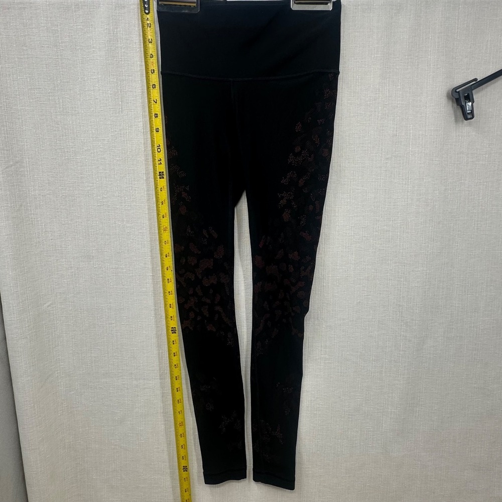 Lululemon Wunder Under High-Rise Tight 28" *Sparkle - Black / Autumn Orange - Si